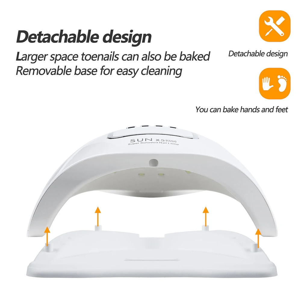 مصباح أظافر X5 MAX UV LED - مجفف أظافر احترافي لمصباح أظافر جل معالجة سريعة في المنزل