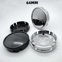 4pcs ABS 64mm ( ID 61mm ) Car Wheel Center Caps for Volvo 56mm Badge Logo Stickers Rim Hubcap Cover Car Styling Auto Accessories