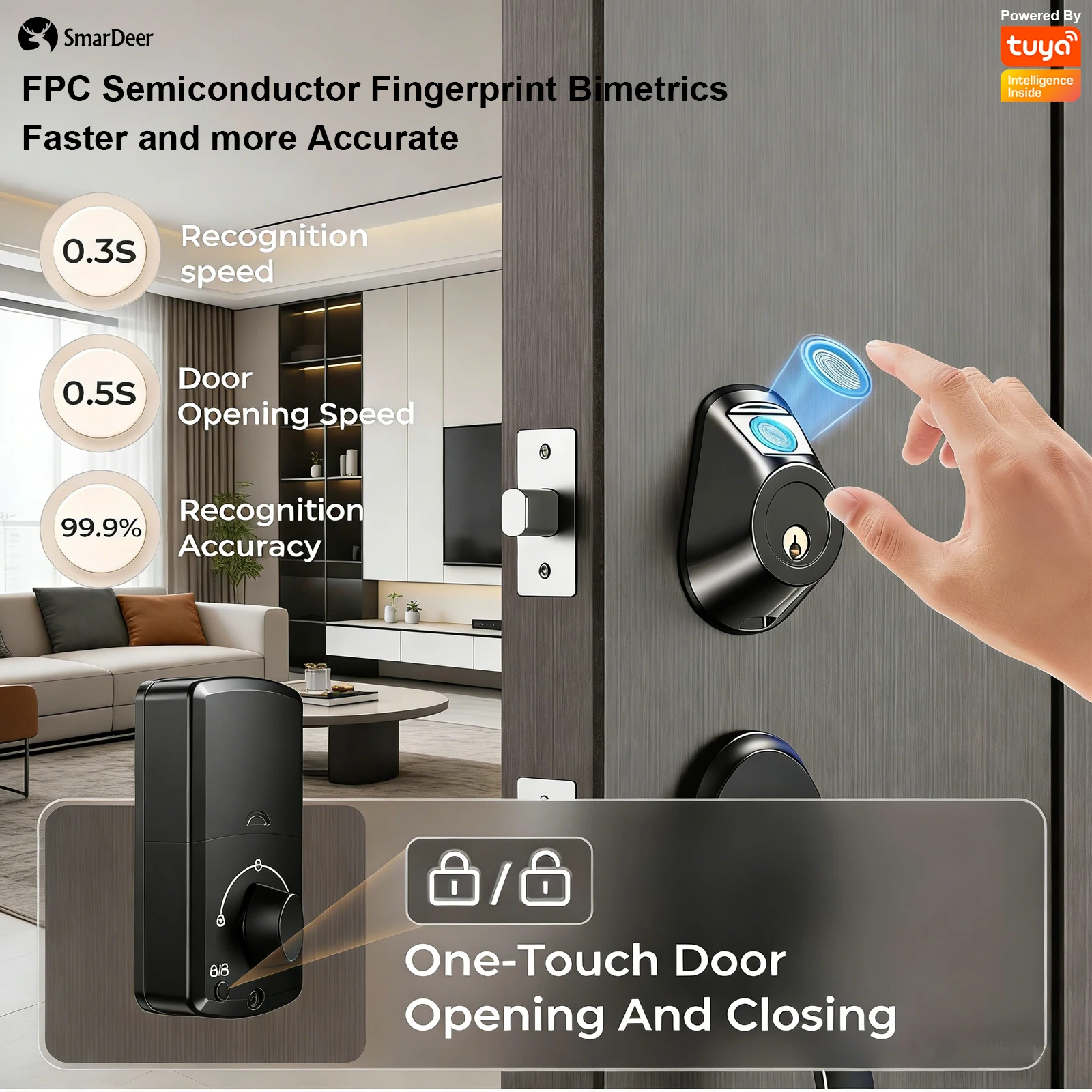 Cerradura Electrónica SmarDeer - Smart Garden Door Lock reseña y precio