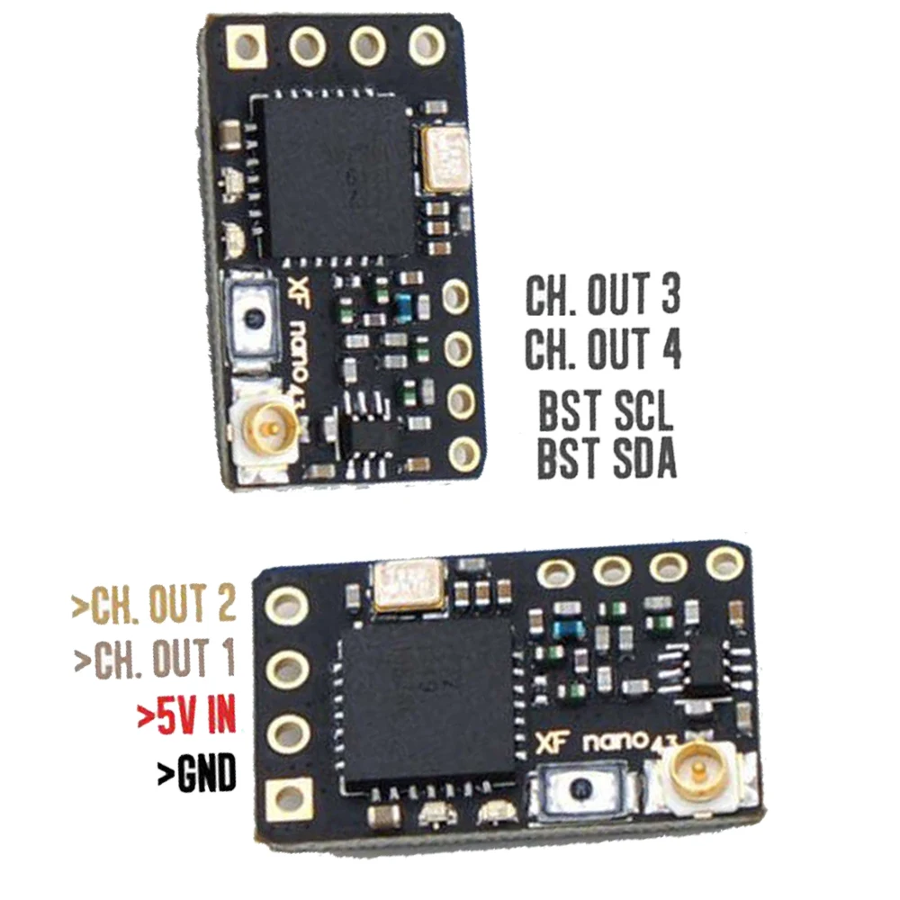 Récepteur TBS Crossfire CharacterRX SE/NANO RX PRO, avec Antenne T Originale V2, pour Modèles de Drone RC