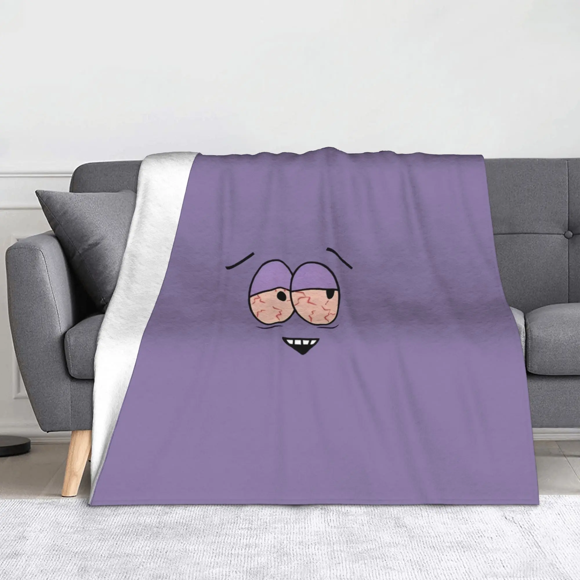

South-Park Cartoon Towelie Blanket Fleece Spring/Autumn Breathable Lightweight Throw Blankets for Home Travel Quilt