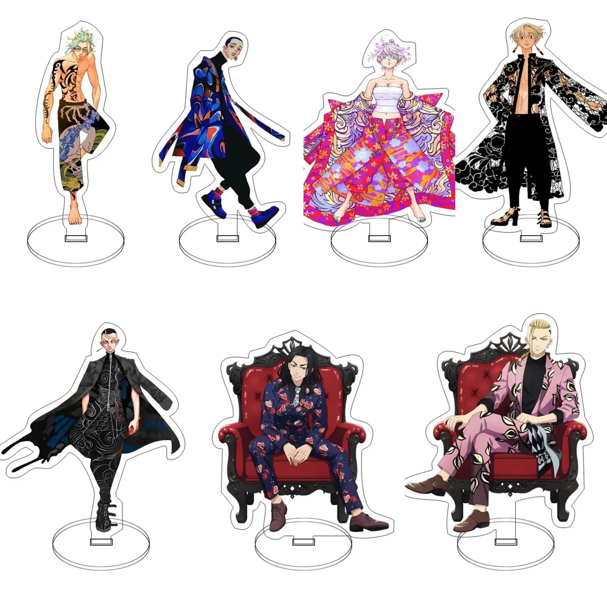

15cm Anime Tokyo Revengers Acrylic Stand Model Figure Cosplay Plate Holder Topper Birthday Fans Birthday Desk Decor Plate Gift