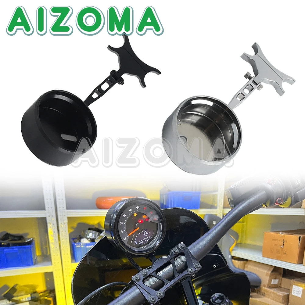 

Universal 1-1/4" Diameter Riser Uprights Digital Gauge Mount Housing Bracket Bucket For Harley Softail Low Rider S 117 Fat Bob
