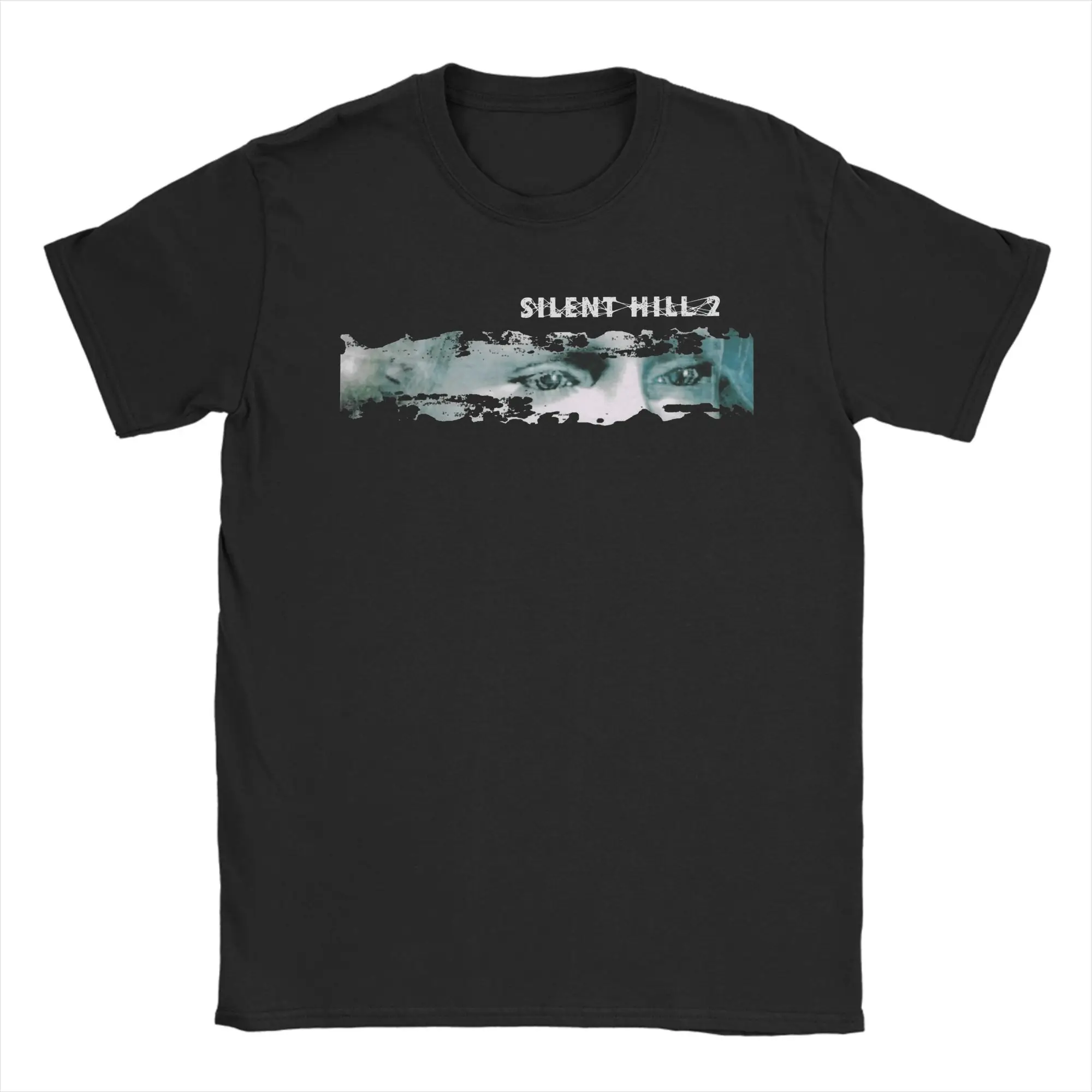 

Casual T-Shirt Summer Silent Hill Hipster T-Shirts 100 Cotton Tee Shirt for Man Y2K Funny Big Size Short Sleeve Tops