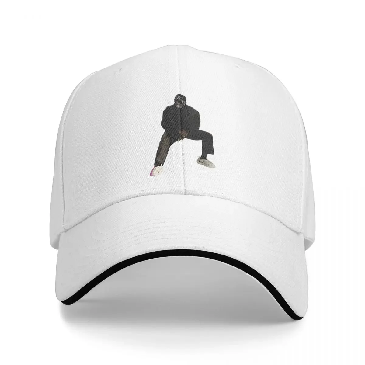 Kanye West Donda Mask Sitting Baseball Cap Popular Meme Hip Hop Rap Style Sandwich Hats Unisex Adjustable Dad Hat Running Golf