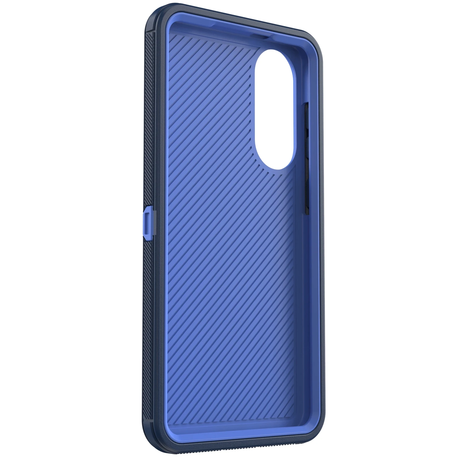 حافظة لهاتف سامسونج جالاكسي S25 إيدج باللون الأزرق الداكن شديدة التحمل ومضادة للصدمات وغطاء صلب متين هجين مكون من 3 طبقات #3