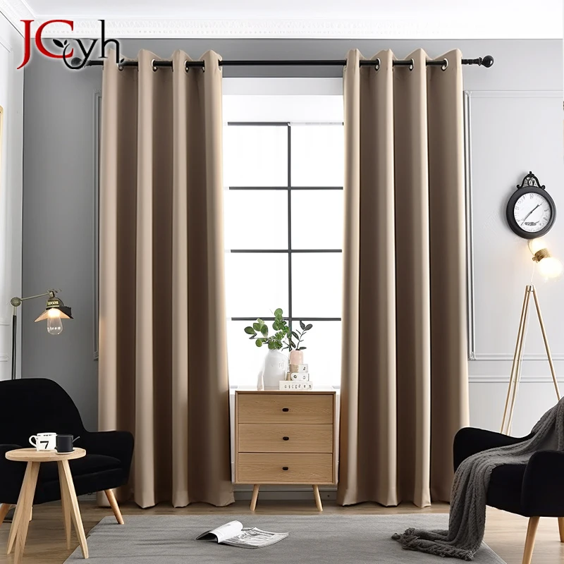 Blackout Curtains for Girls Bedroom Living Room Insulated Curtain for Kitchen Opaque Cortinas Dormitorios Customize Shading 80%