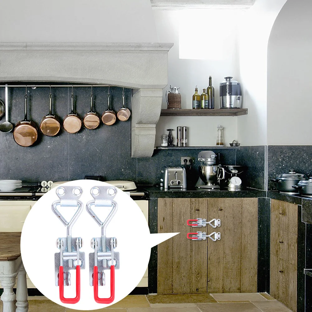 

2Pcs Strong Practical Pull Latch Clamp Unique Design Adjustable Door Latch Heavy Duty Toggle Latches Adjustable Toggle Clamp