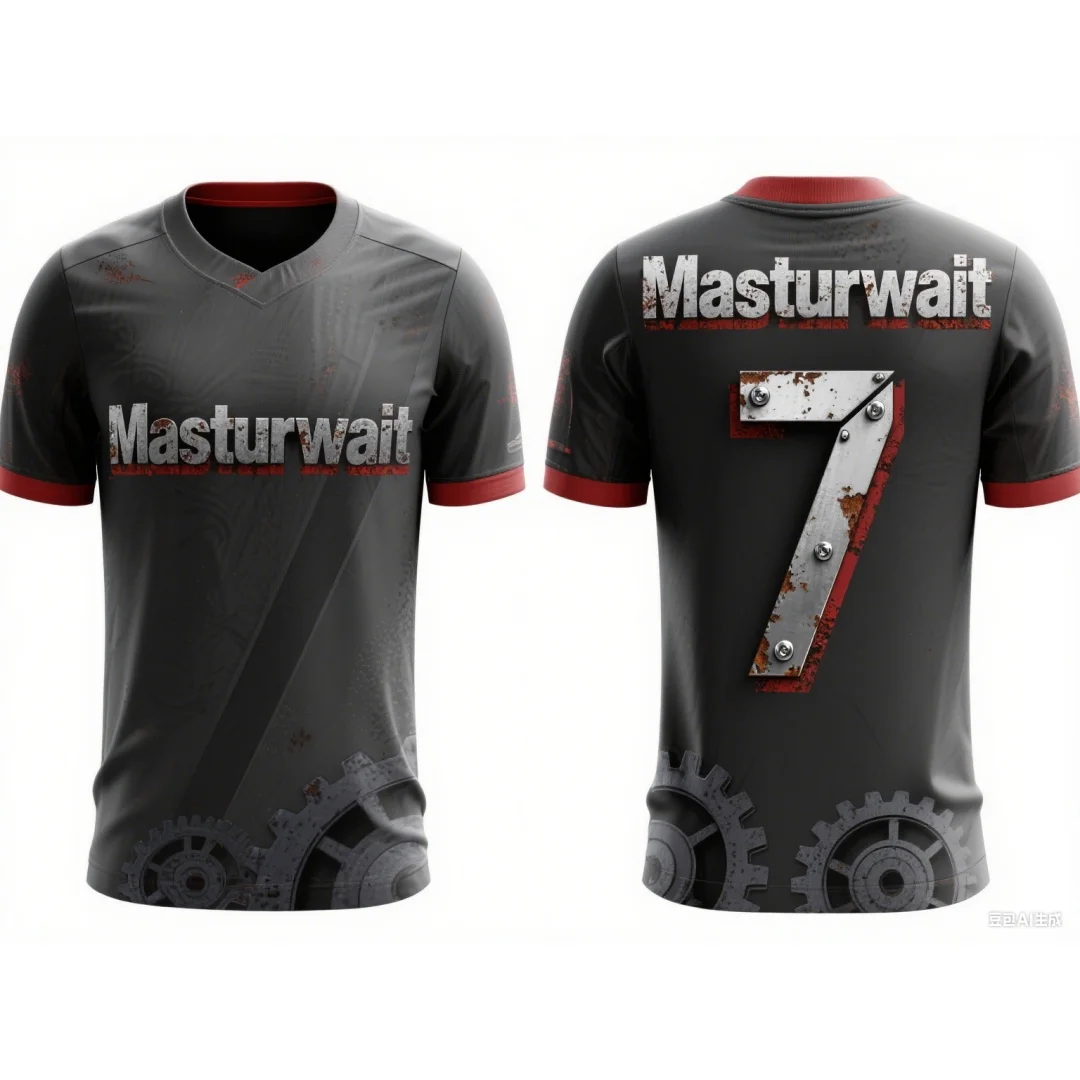 التصميم الميكانيكي رقم. 7 كرة القدم جيرسي ثلاثية الأبعاد الطباعة الرياضية والترفيه الجافة بسرعة تنفس الرجال والنساء Y2K تي شيرت