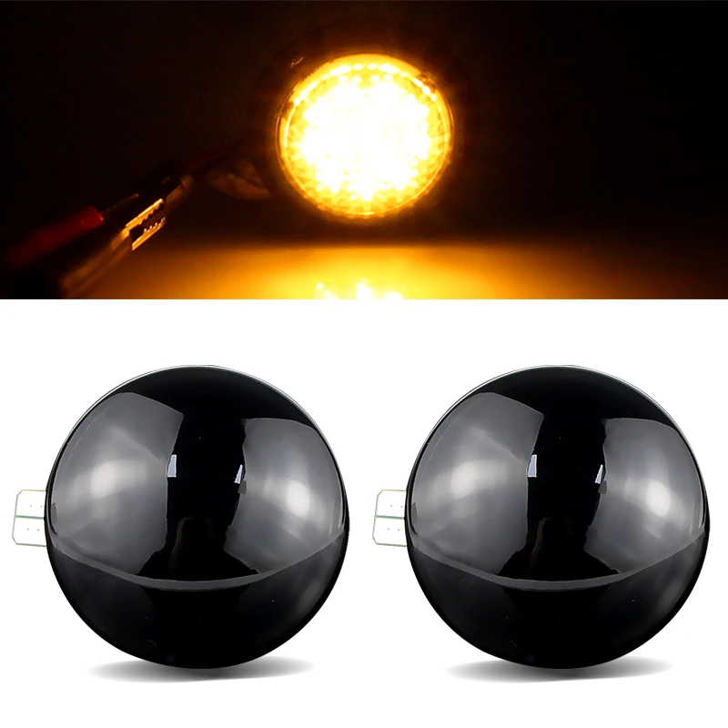 2Pcs Car LED Side Marker Turn Signal Light For Land Range Rover L322 2002-2012 Flashing Indicator Blinker Lamp OEM# XGB500020