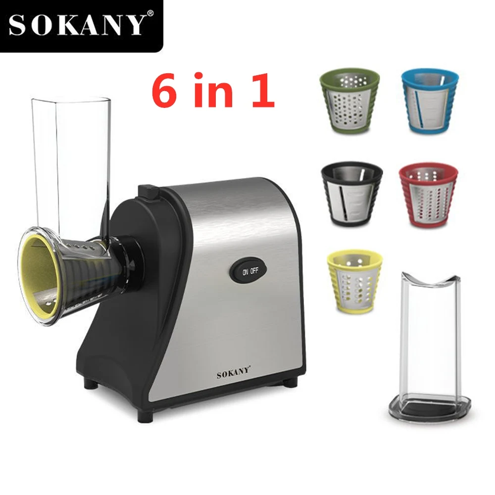 Portable Electric Mixer Blender Shredder 6 In 1 Vegertable Cutter Food Processor Chopper Machine 1000W Potato Slicer Kitchen 믹서기