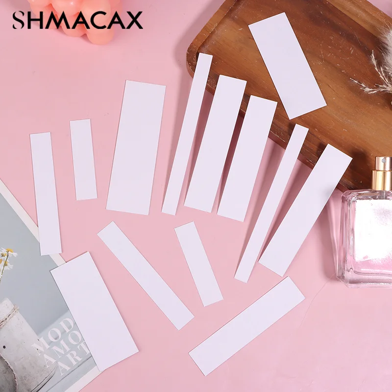 Multiple Szes 50pcs Tester Strips Fragrance Disposable White Women Smell Paper Paper Strips Test Paper Aromatherapy Perfume