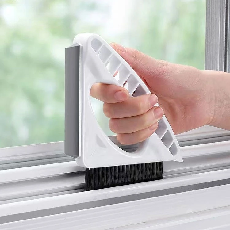 Clean glass windows, grooves and grooves, cleaning brushes, household cleaning, window sills, general purpose brushes