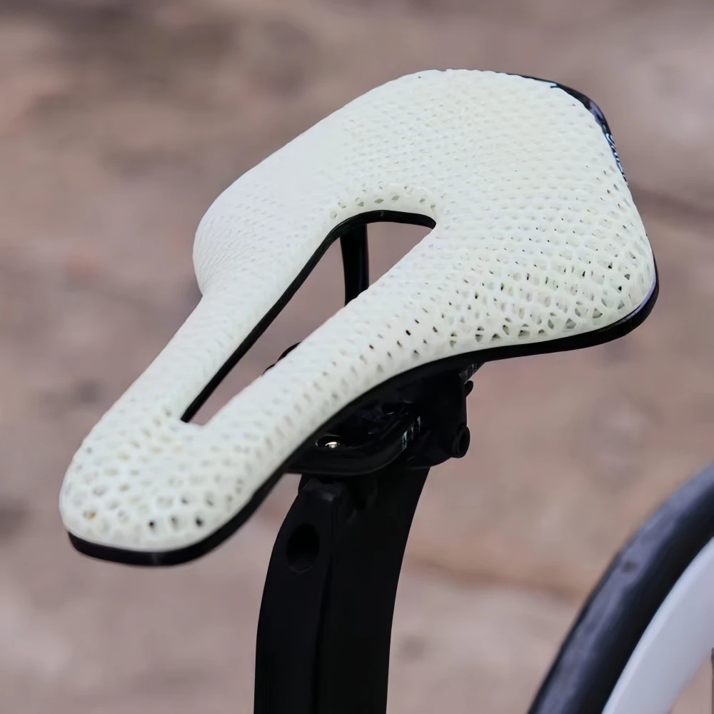 EVOSID 3D Printed Bicycle Saddle Ultralight Carbon Fiber Hollow Comfortable Breathable MTB Gravel Road bike Cycling Seat Parts