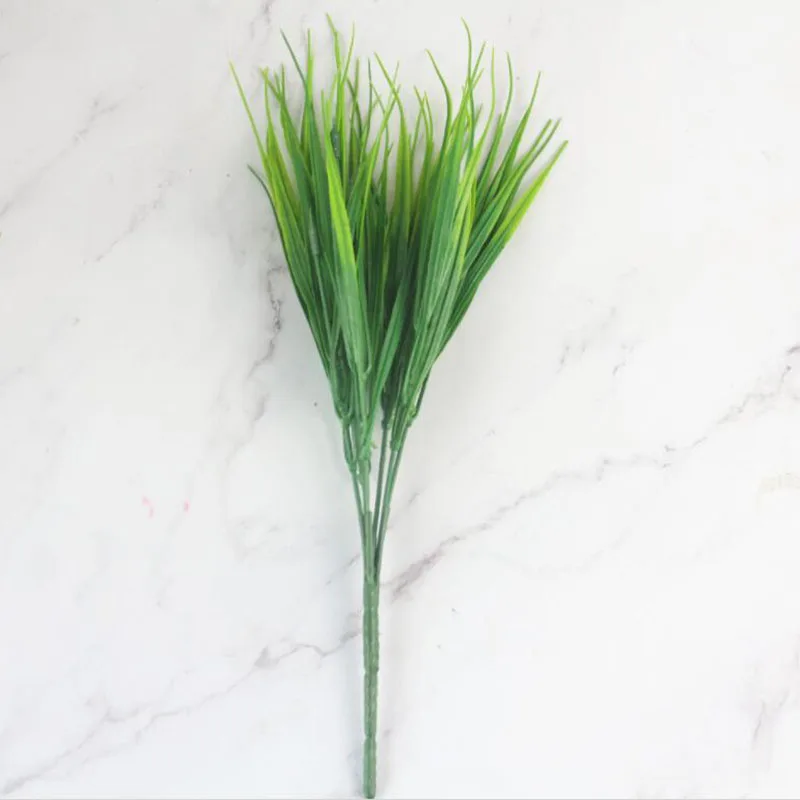 1pcs Green Grass Artificial Plants Plastic Flowers fake plantas artificiales Household Wedding Spring Summer home Decoration B3