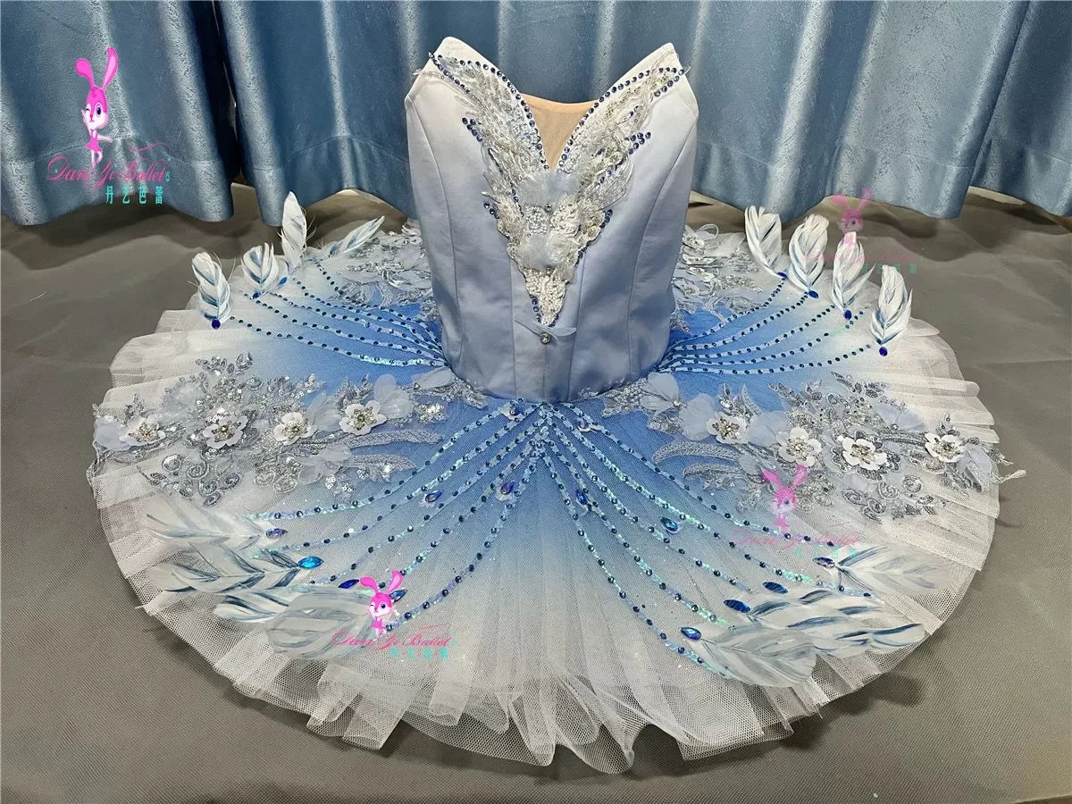 Danyi dance rabbit blue blue bird female ballet dress plate skirt tutu competition costume performance professional customizatio