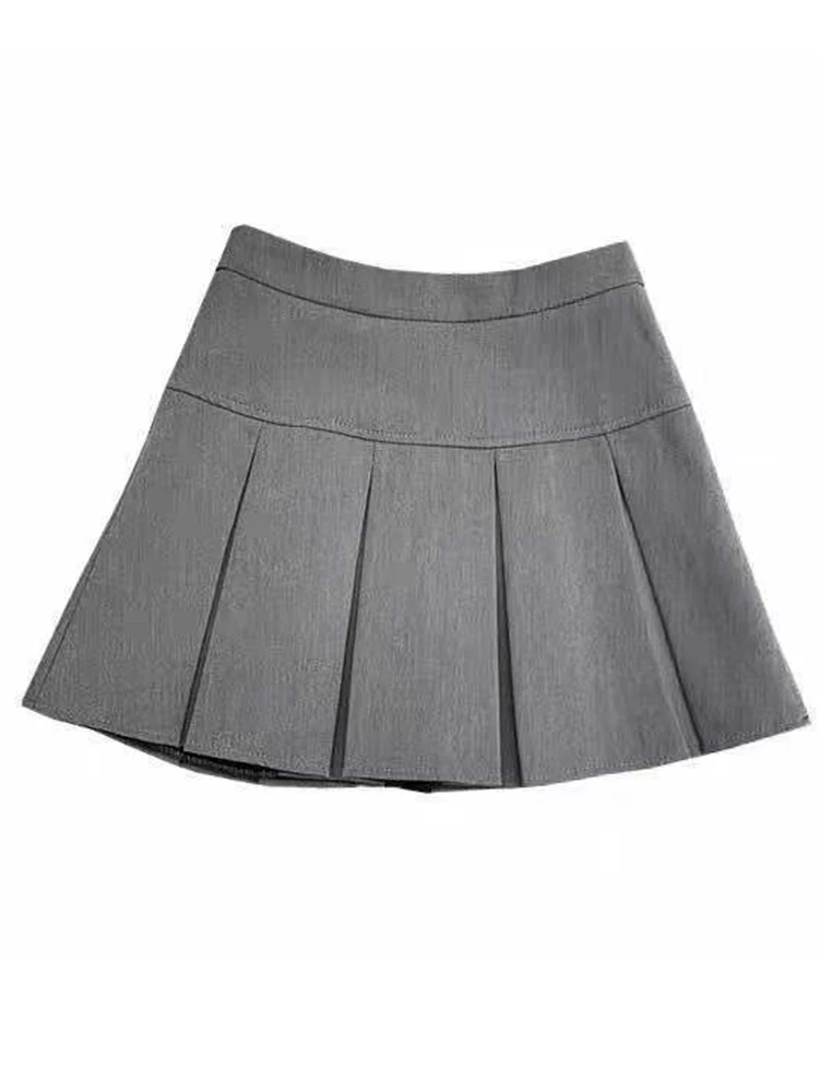 スカート ANDMARY Zoey pleats mini skirt gray Zoey pleats mini skirt