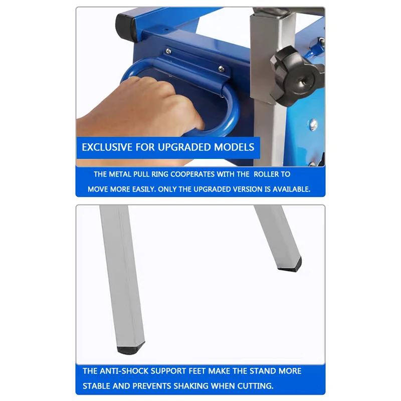 Imagem -05 - Multifuncional Miter Saw Stand Suporte de Máquina de Corte Bancada de Madeira Suporte Portátil Móvel Dobrável