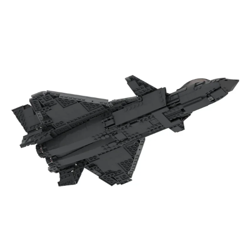 Bloques de construcción Moc serie militar Chengdu J-20 modelo de combate tecnología ladrillos DIY montaje avión juguetes para niños