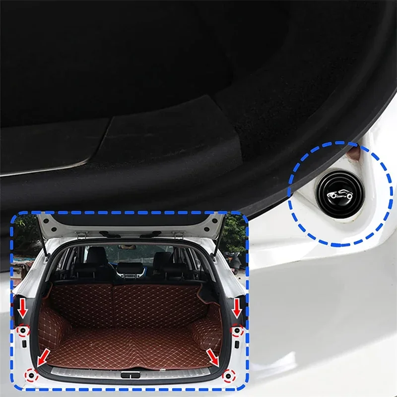 10-20 stücke Auto Tür Silikon Anti Shock Pad Universal Stamm Schalldämmung Verdickung Kissen Aufkleber Anti Scratch dichtungen – Detail 4