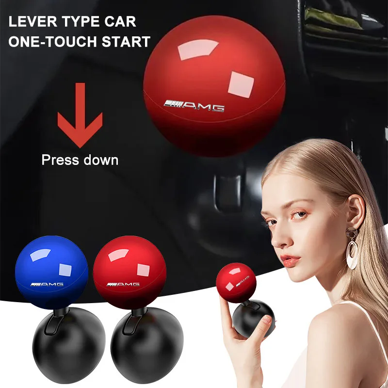 

Creative Lifting Lever Type Car Start Ignition Stop Push Button Cover Styling For Mercedes-Benz V177 W247 W176 W177 W207 W203
