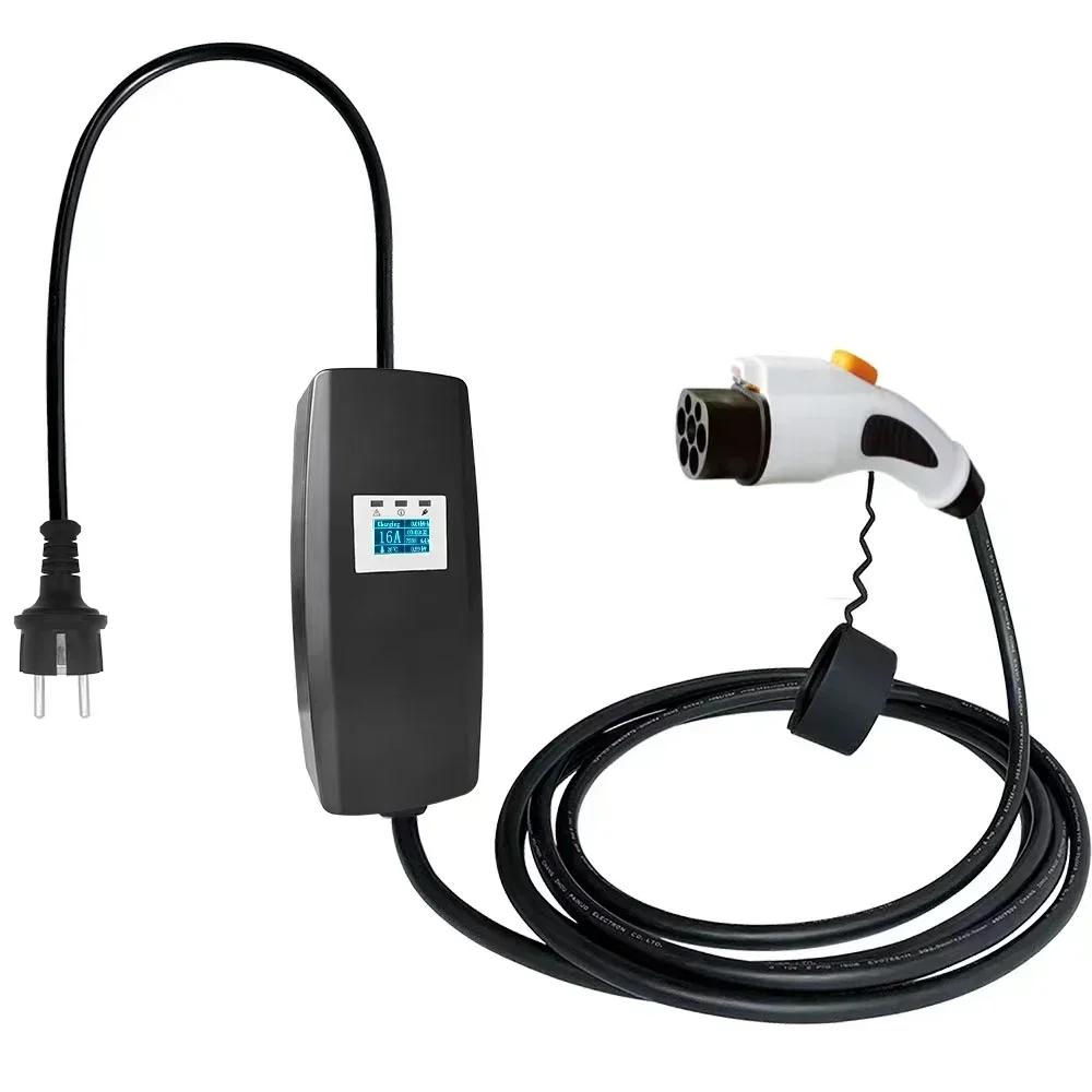 

2025 Hot Portable charging line for electric vehicle on-board charger European and national standard, waterproof 12v 24v 36v 48v