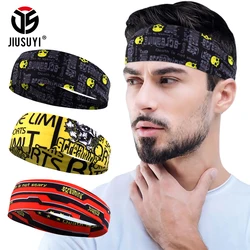 Uomo donna Sport fascia teschio fantasma sudore fasciatura elastico Tennis Yoga palestra copricapo Fitness Running Sweatband accessori per capelli