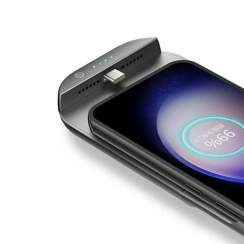 Casing Pengisi Daya Baterai 10000MAh Baru untuk Samsung S23/S23 + Plus /S23 Baterai Ultra Pengisi Daya Bank Daya Klip Belakang Portabel