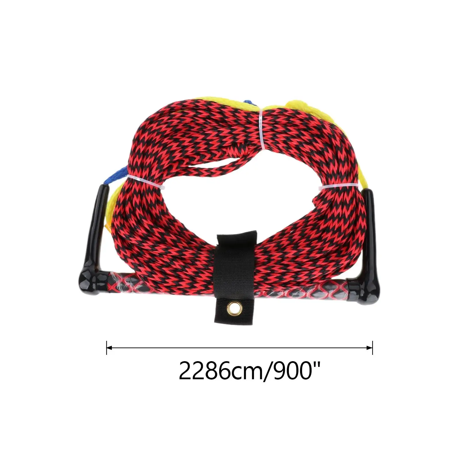 kneeboard-tow-rope-red-durable-nylon-water-sports-accessory-floatable-handle-for-boat-wakesurf