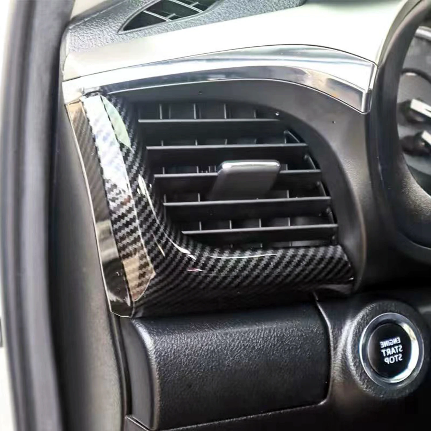 

ЛГД! правый! Для Toyota Hilux Revo 2016-2025 ABS углеродное волокно передние боковые вентиляционные крышки отделка автомобильные аксессуары