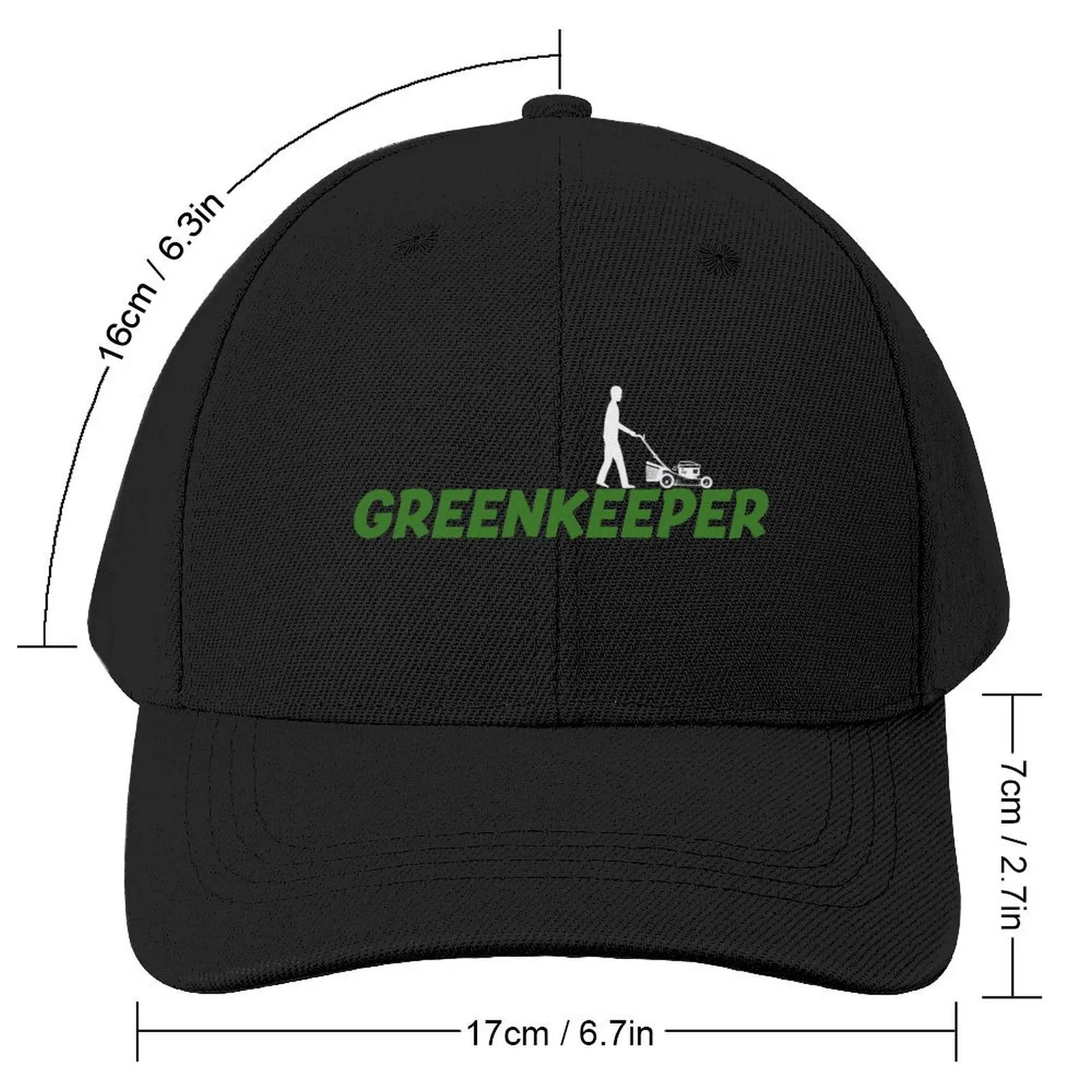 Greenkeeper lawn mower gardener gift idea Baseball Cap Hat Baseball Cap Luxury Cap Horse Hat Luxury Brand Men's Luxury Women's