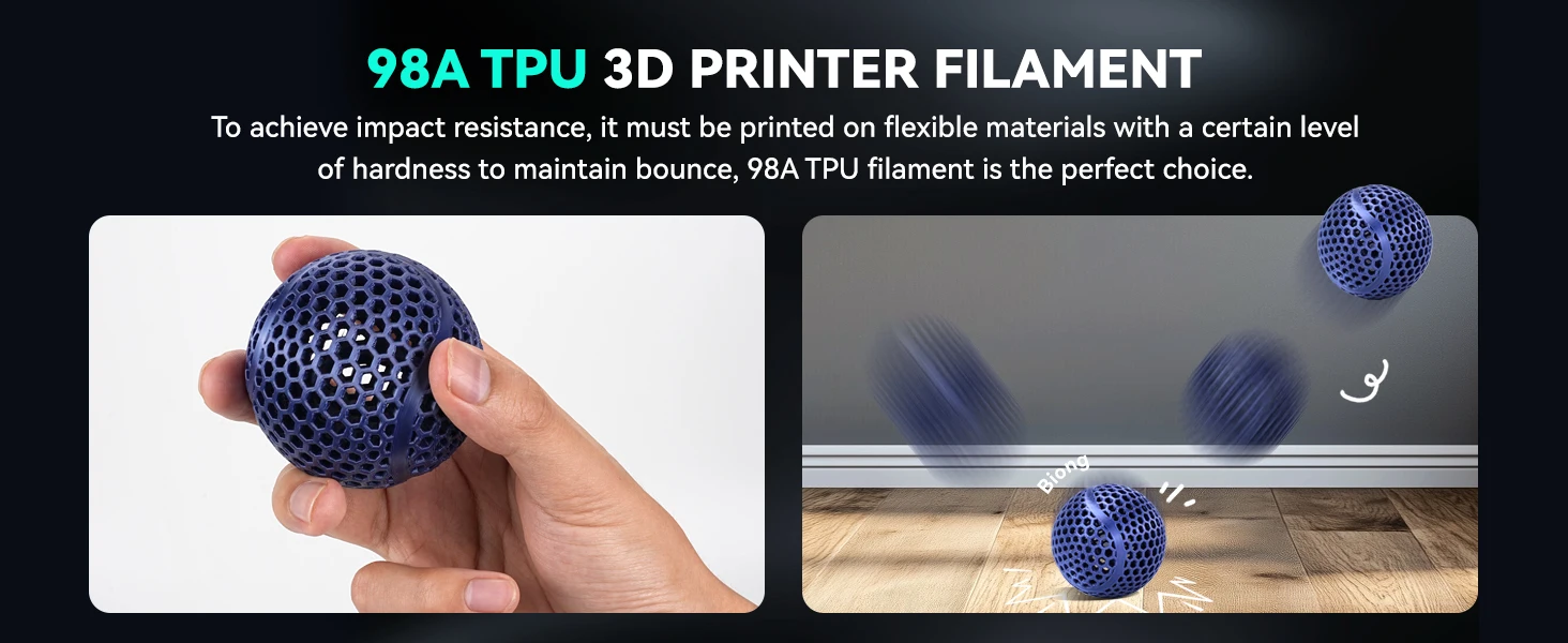 SUNLU 2 kg TPU-Seidenfilament, 1,75 mm, 1 kg Spule, flexibles, glänzendes Seidenfilament mit glatter Oberfläche für FDM-3D-Drucker, 98 A TPU-SEIDE – Detail 6