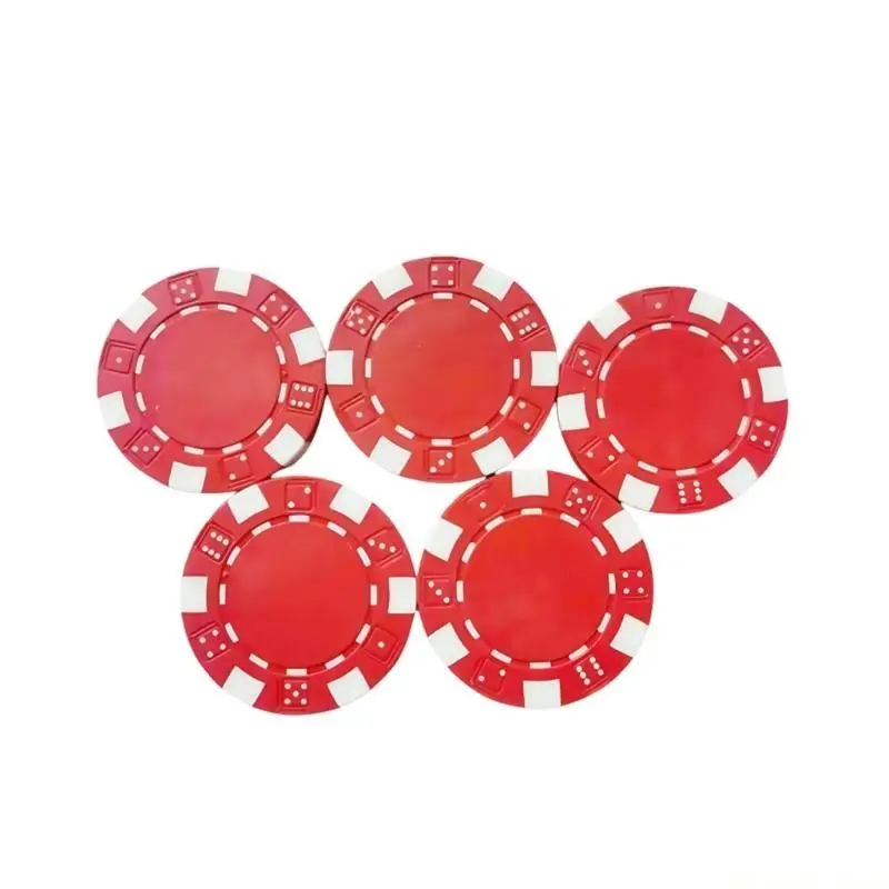 31BE 25Pcs Casinos Chip Roulettes Game Bingo Chip 11.50g Plastic Counting Counters Chip for Game Play Learning