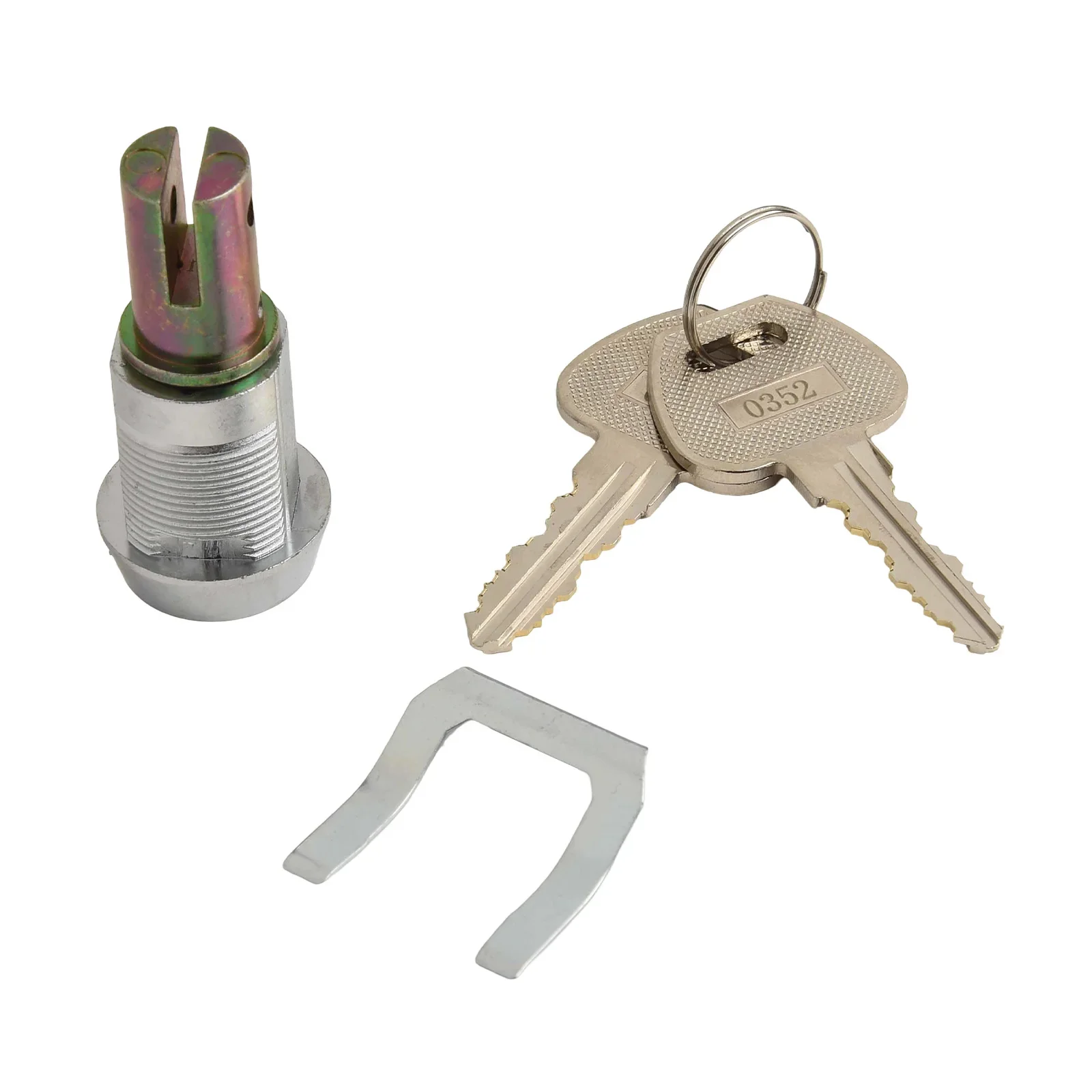 Backup Keys Included Lock Locksmith Supply Steel Lock Tool Cabinet Lock Chrome Finish Copper Core Lock Backup Keys Included