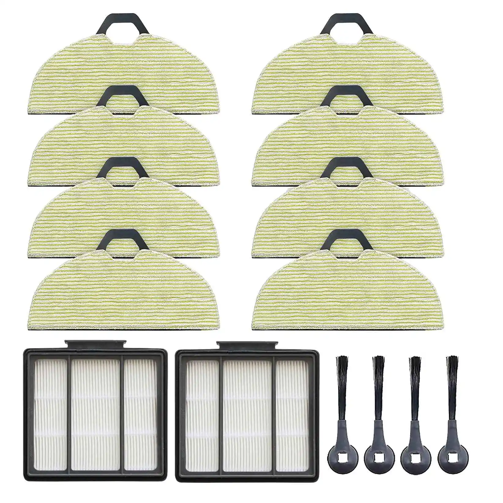 14 Pcs Kit Side Brushes Filters Cleaning Mop Pads for RV2001WD AV2001WD Robot Vacuum Accessories