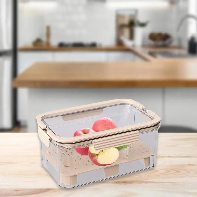 Transparent Fridge Organizer Food Storage Containers Fresh Vegetable Fruit Baskets Refrigerator Storage Box Kitchen Organizer