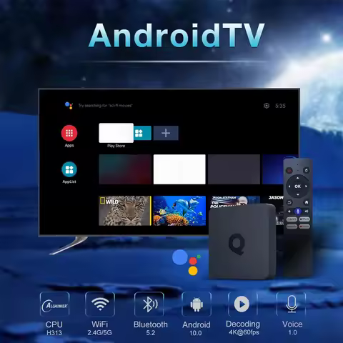 ATV Q1 H313 Android 10 Smart TV Box Allwinner H313 2GB 16GB 2G 8G Dual Wifi AndroidTV BT5.0 4K HD Set Top Box Media Player