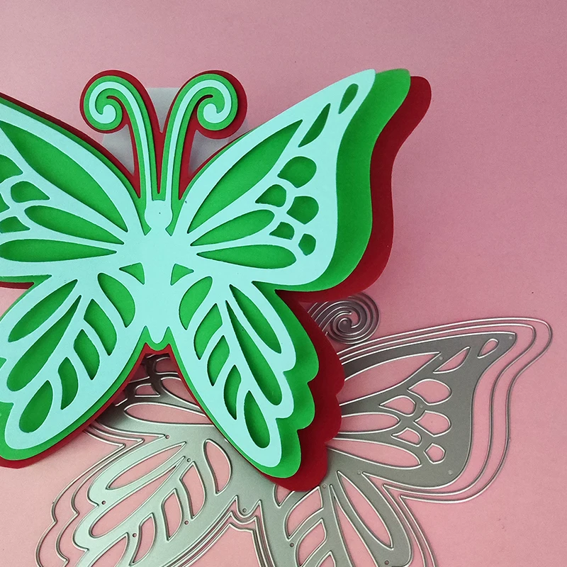 

butterfly Metal Cutting Dies Mold Scrapbooking Paper Cards Craft Mould Blade Punch Template Embossing Stencils 1pcs