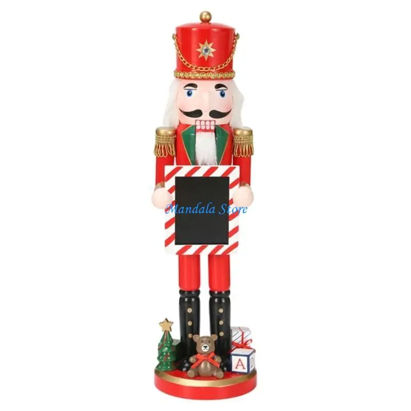 

U2JC Classical Nutcrackers King, Hand Painted Holiday Decors, 39cm Height Tabletop Christmas Adornment Display