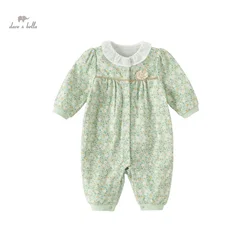 Dave Bella Baby Jumpsuit Romper Newborn Creeper 2024 Spring New Girls Romper Casual Fashion Sweet Lovely Gentle DB1240136