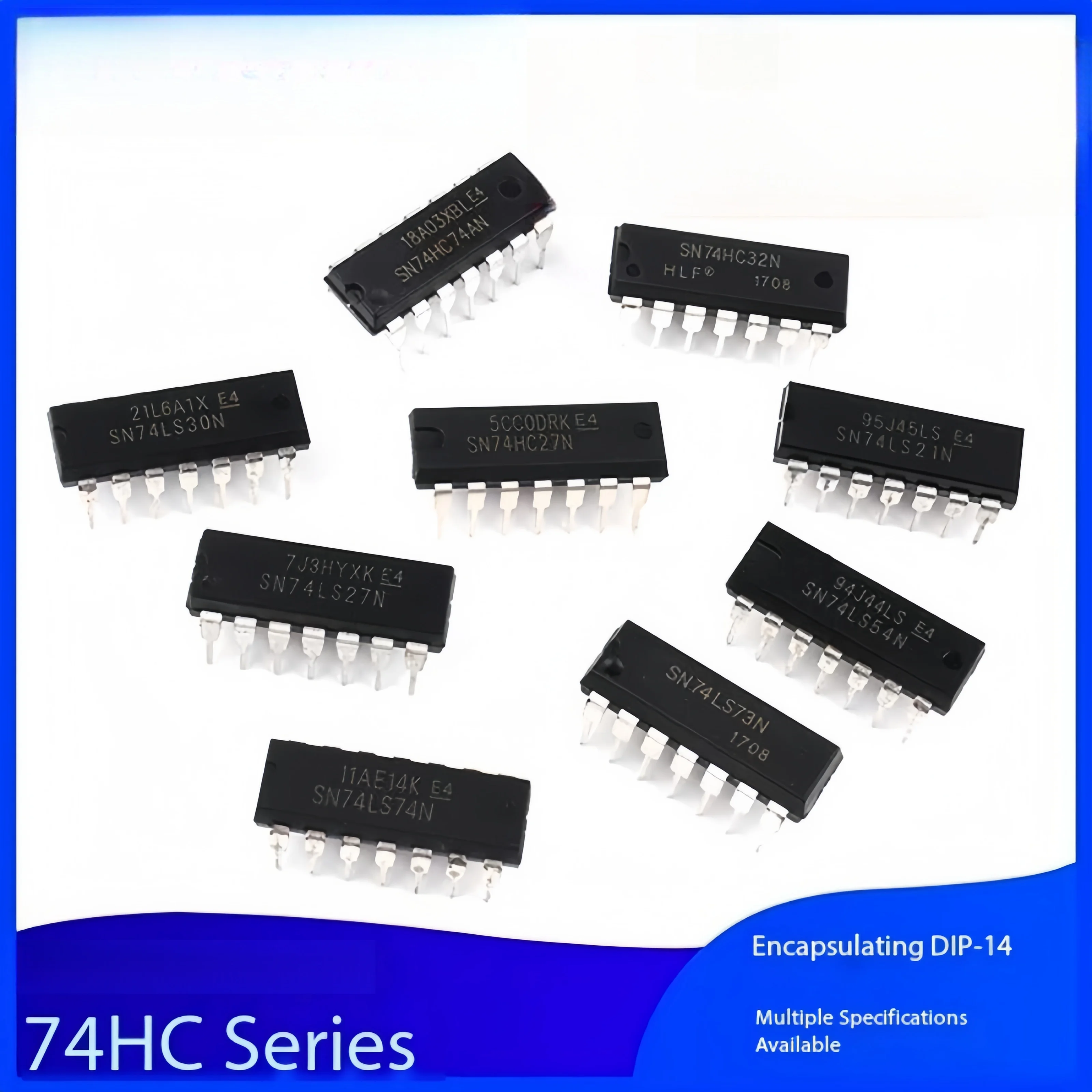 

2PCS SN74HC27N 74HC32 74N HD74HC21N IC chip DIP-14