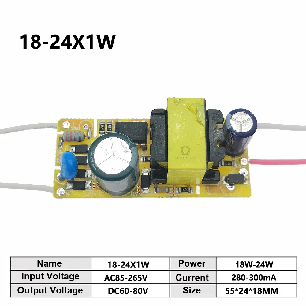 سائق LED 300mA 1 واط 3 واط 5 واط 7 واط 12 واط 18 واط 20 واط 25 واط 36 واط 50 واط AC220V ل المصابيح امدادات الطاقة الإضاءة المحولات ل LED أضواء الطاقة