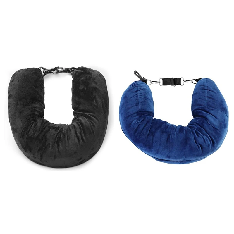 Travel Pillow Stuffable With Clothes As Carry-On,Multifunctional U-Shaped Pillowcase For Business, Trip, Outdoor