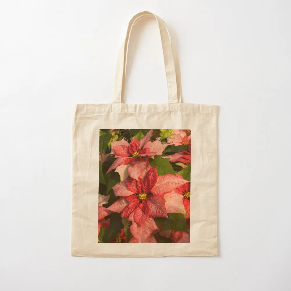 

Exotic Speckled Poinsettia Blossoms - Christmas from the Tropics Tote Bag sac pour femme Canvas Tote Bag