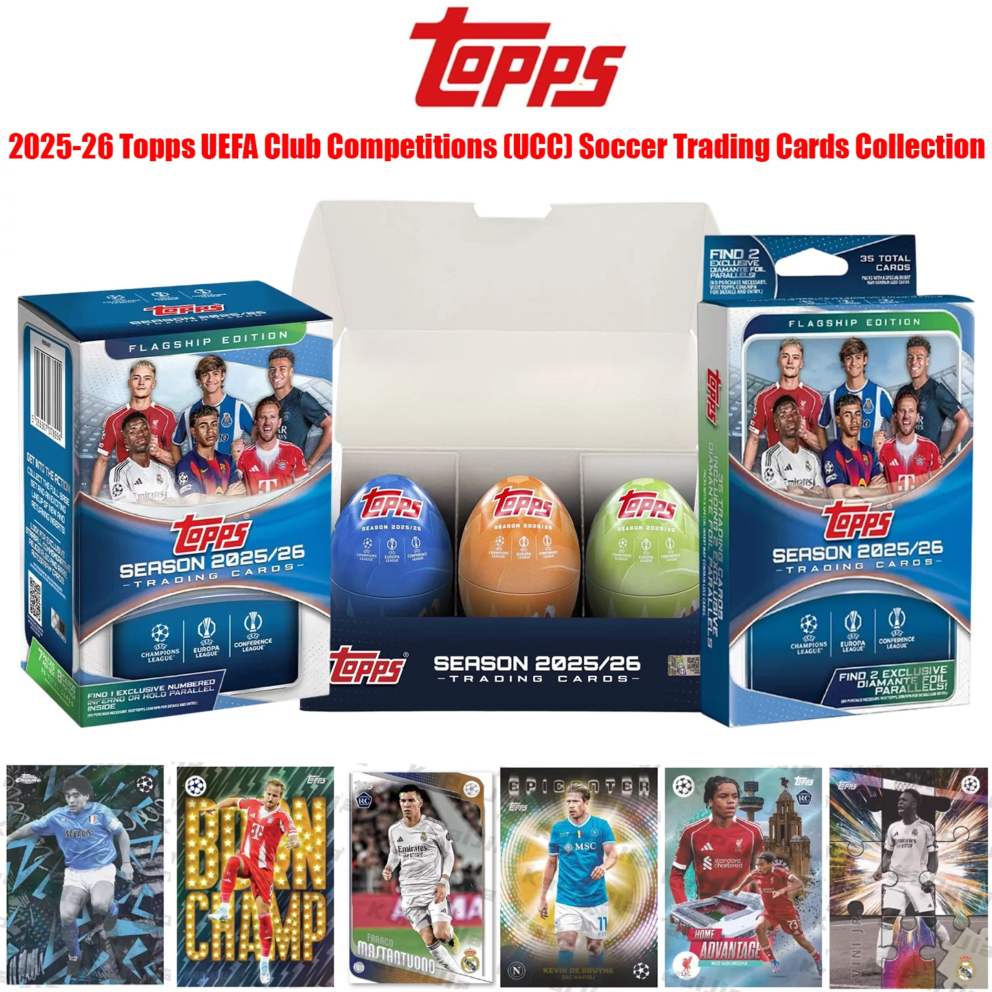 genuine-2025-26-topps-ucc-soccer-trading-cards-champions-league-blaster-hanger-spring-tin-collector-boxes-collectibles-cards