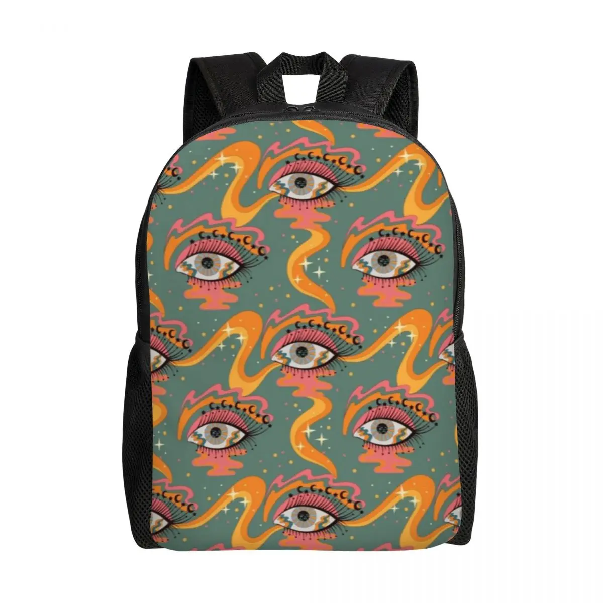 

Custom Evil Eye Pattern Laptop Backpack Men Women Casual Bookbag for School College Student Turkish Lucky Charm Bags