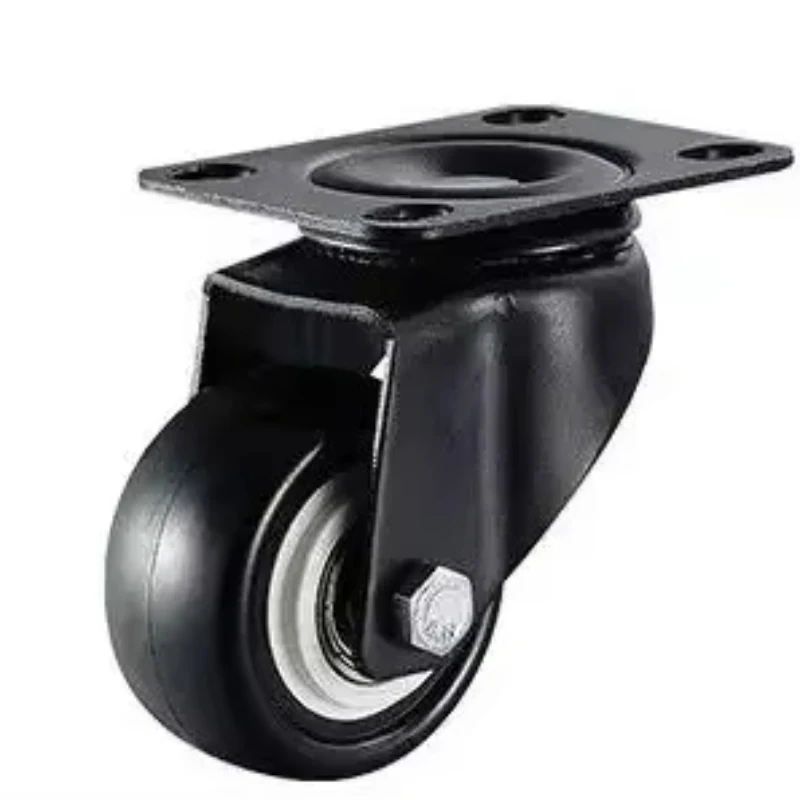 

4 Pcs/Lot 1.5 Inch Gold Diamond Universal Wheel /Size M8/M10 With Brake With Double Bearing Sleeve Black Furniture Caster