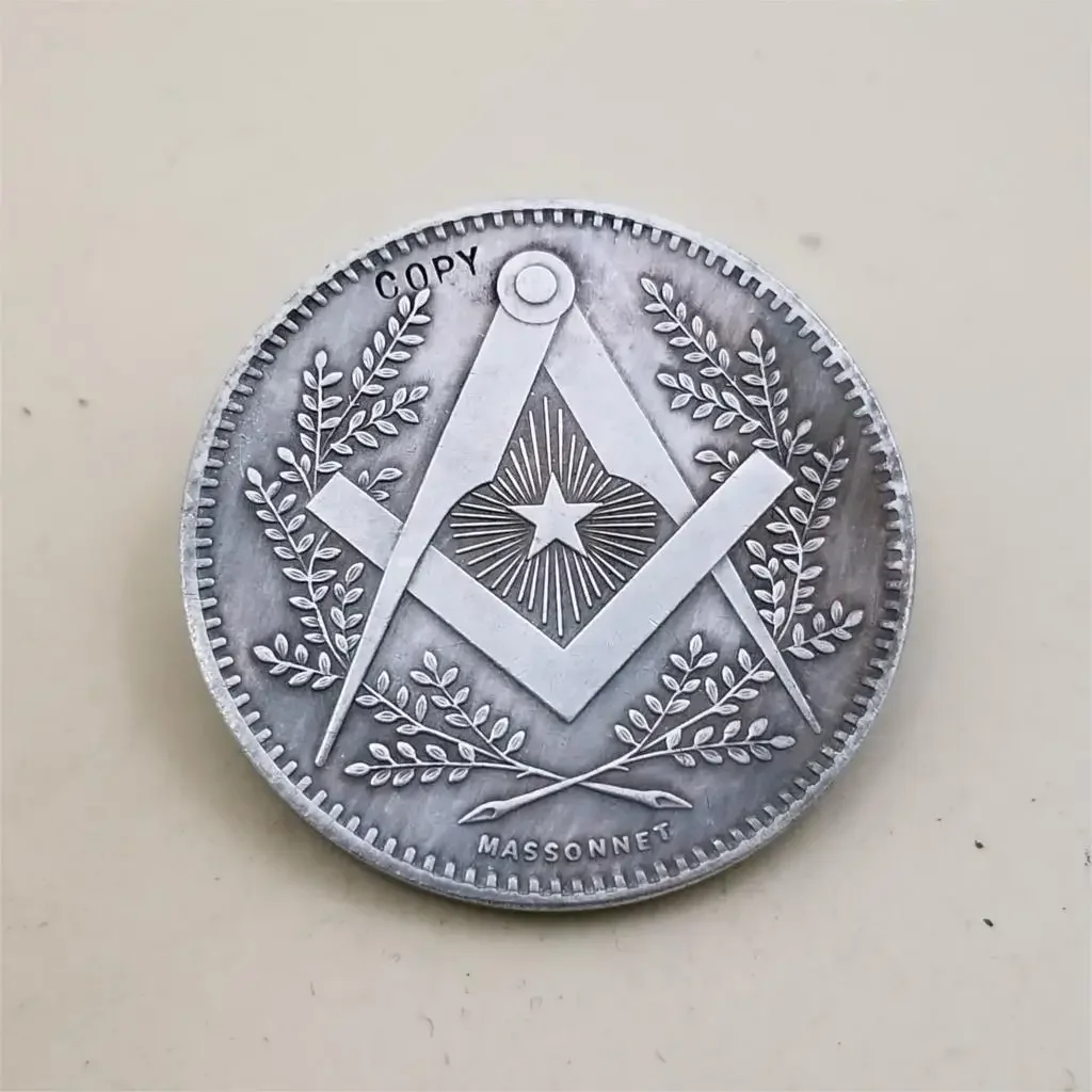 French Masonic : Mont Sinai COPY COIN-non-currency coins-replica coins medal coins collectibles badge