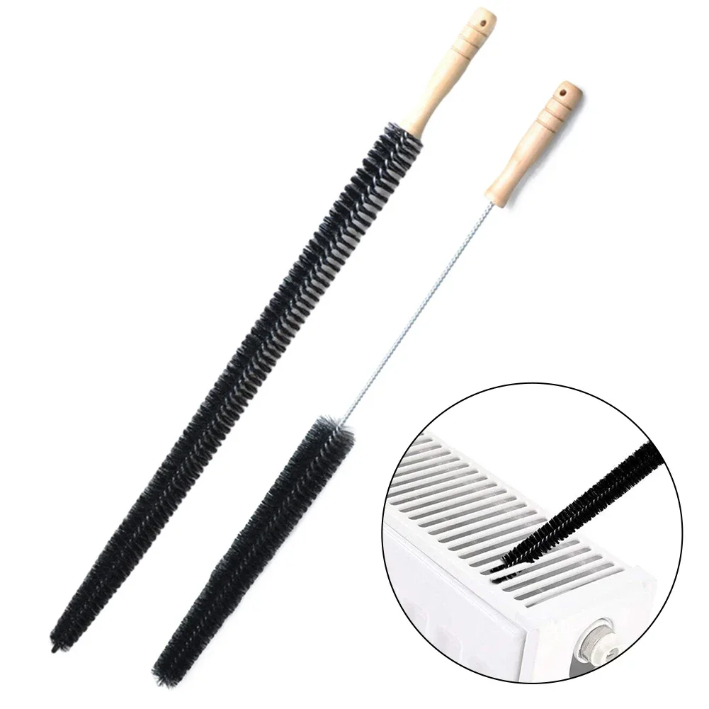 28'/30' Radiator Cleaner Brush Multi-Purpose Bendable Long Thin Cleaner Duster Washing Machine Cleaning Tool Dryer Duct Brush