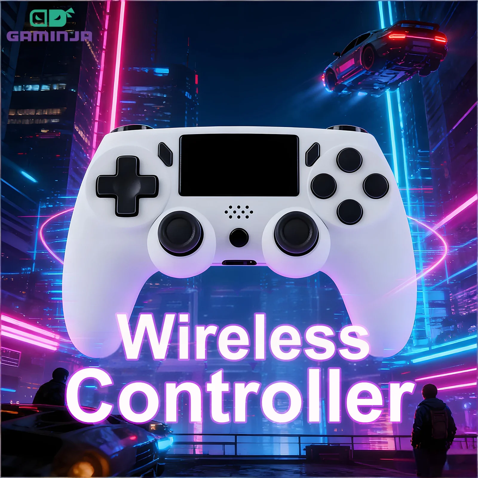 P47 Bluetooth Controller Dual Vibration Wireless Gamepad Built-in 600mAh Lithium Battery For PS4 Game Console PS3 PC